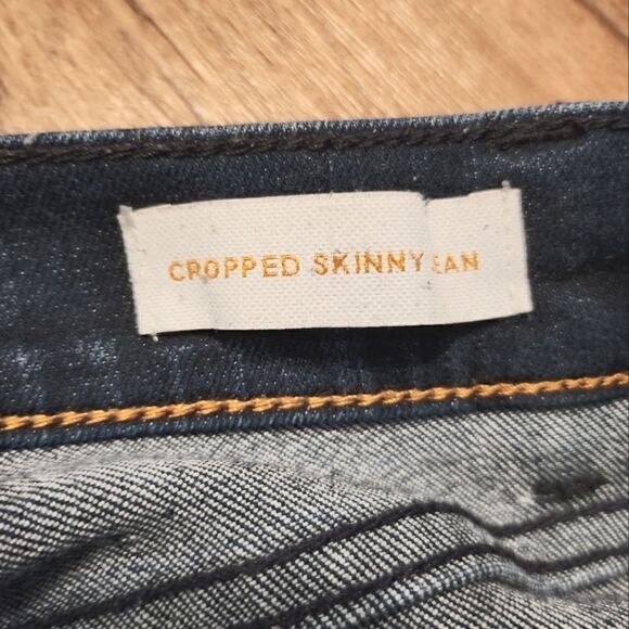 Tory Burch Cropped Skinny Jeans Denim Dark Wash Size 28 - Picture 7 of 9